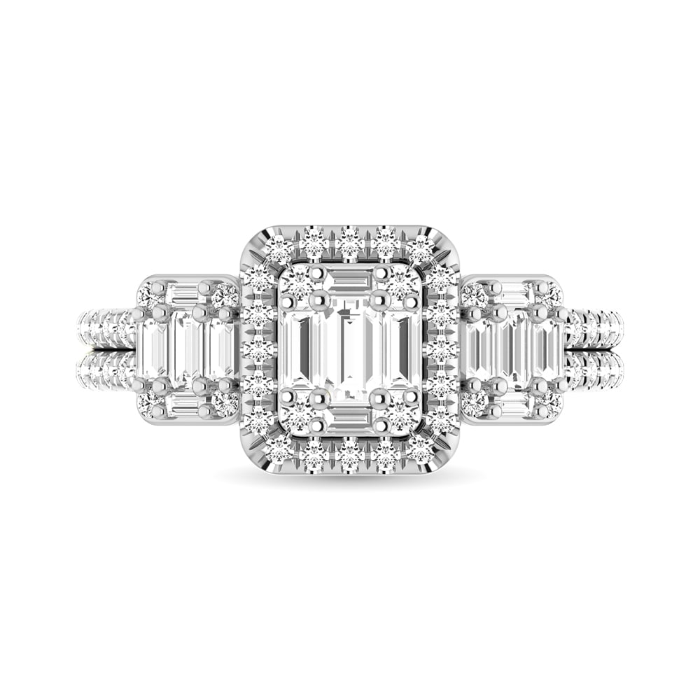Diamond 1 Ct.Tw. Engagement Ring in 14K White Gold