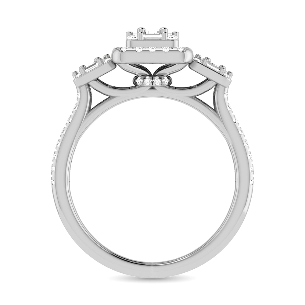 Diamond 1 Ct.Tw. Engagement Ring in 14K White Gold