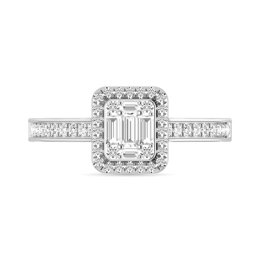 Diamond 1/2 Ct.Tw. Engagement Ring in 14K White Gold