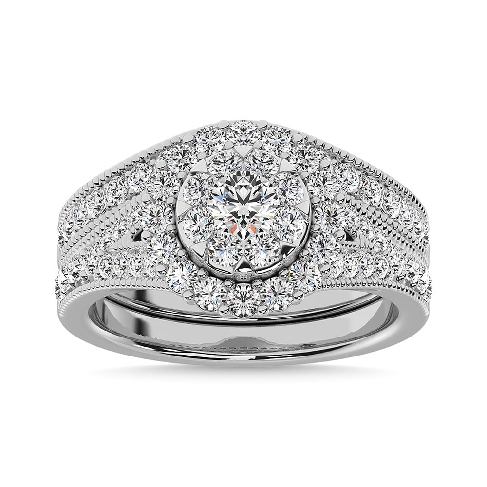 Diamond 1 1/2 Ct.Tw. Bridal Ring in 14K White Gold