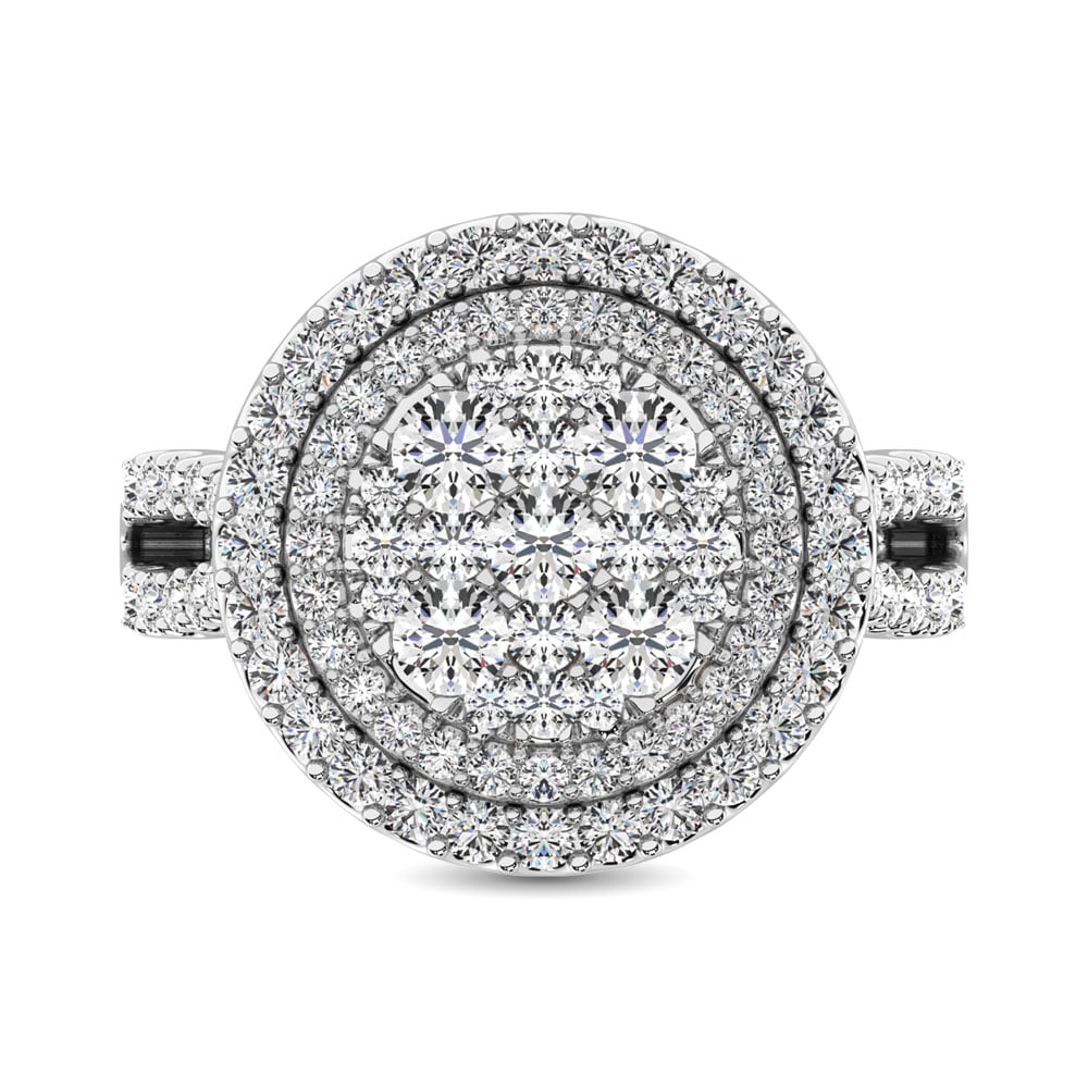 14K White Gold 2 Ct.Tw. Diamond Engagement Ring