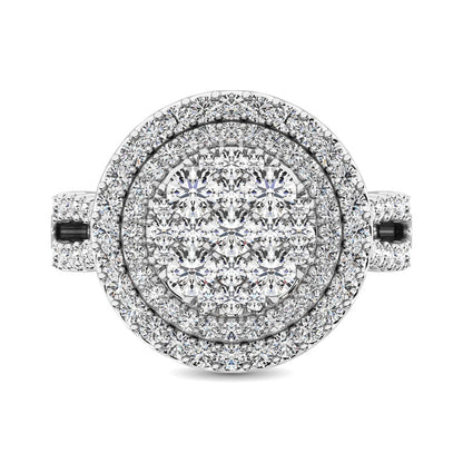 14K White Gold 2 Ct.Tw. Diamond Engagement Ring