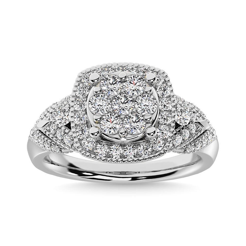 Diamond 1 Ct.Tw. Engagement Ring in 14K White Gold