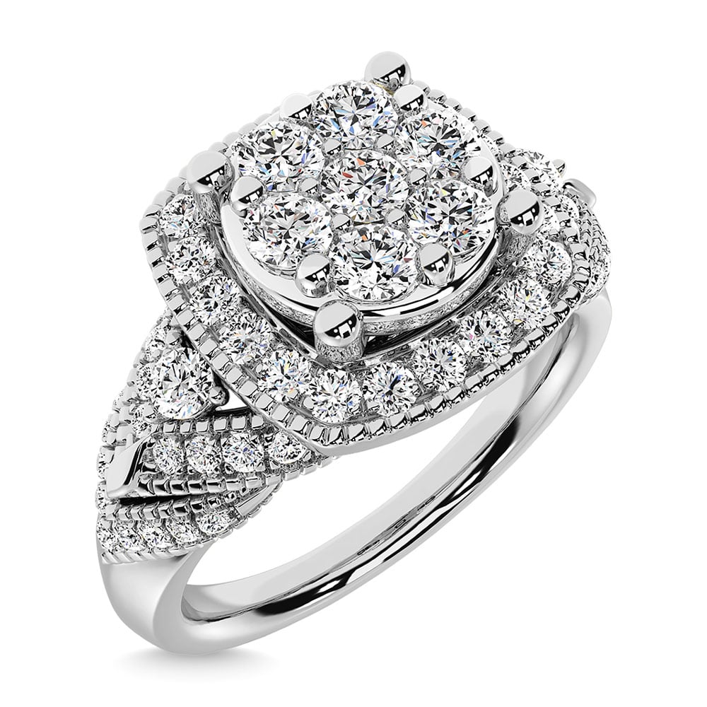Diamond 1 Ct.Tw. Engagement Ring in 14K White Gold
