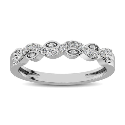 Diamond 1/6 Ct.tw Twist Band in 14K White Gold