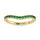 14K Yellow Gold Emerald 1/3 Ct.Tw. Curve Band