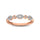 Round and Marquise Shape 1/6 Ct.tw Diamond Stackable Band in 10K Rose Gold