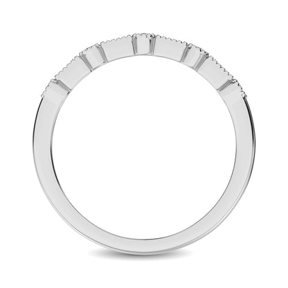 Diamond Wedding Band 1/10 Ct.tw in 10K White Gold