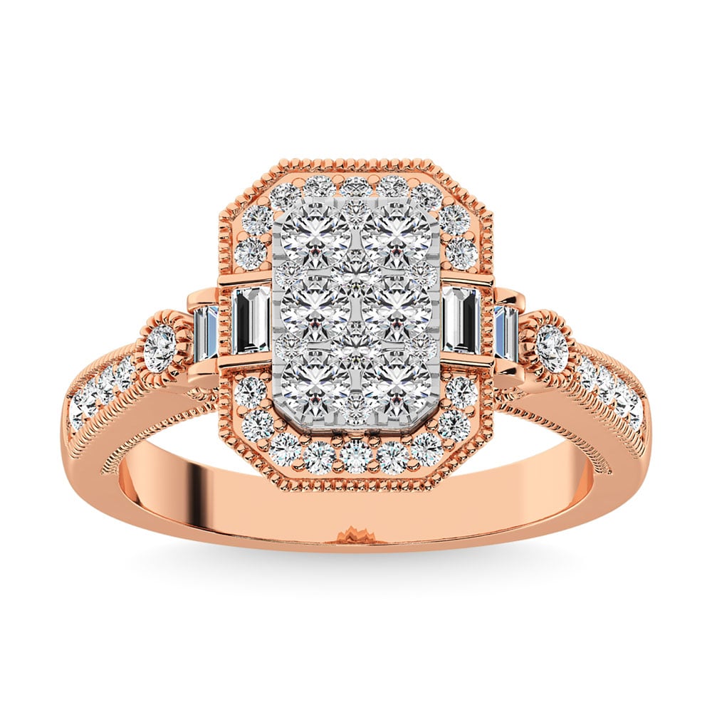 Diamond 7/8. Ct.Tw. Engagement Ring in 14K Two Tone Gold
