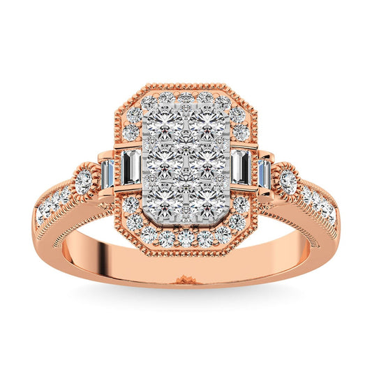 Diamond 7/8. Ct.Tw. Engagement Ring in 14K Two Tone Gold