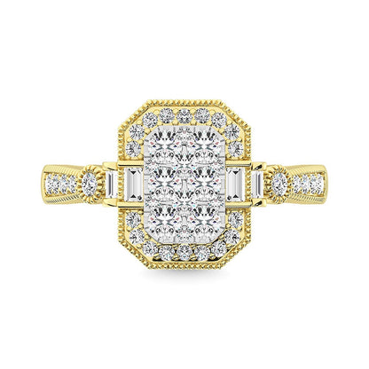 Diamond 7/8. Ct.Tw. Engagement Ring in 14K Two Tone Gold