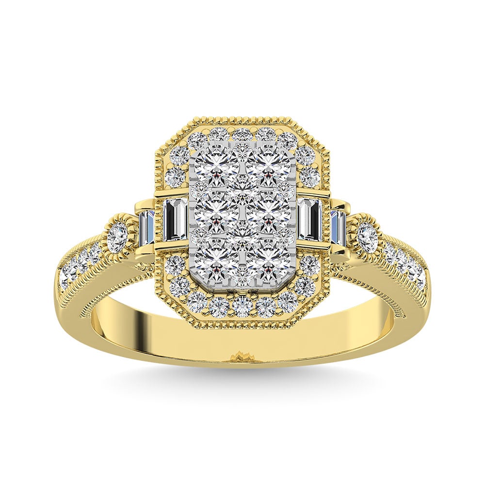 Diamond 7/8. Ct.Tw. Engagement Ring in 14K Two Tone Gold