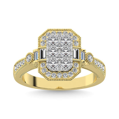 Diamond 7/8. Ct.Tw. Engagement Ring in 14K Two Tone Gold