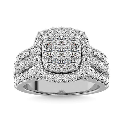 Diamond 2 Ct.Tw. Engagement Ring in 14K White Gold