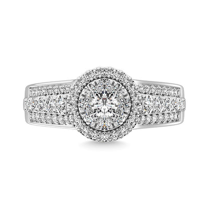 Diamond 1 Ct.Tw. Engagement Ring in 14K White Gold