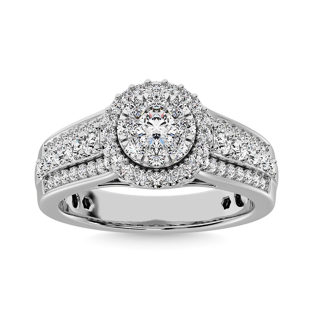 Diamond 1 Ct.Tw. Engagement Ring in 14K White Gold