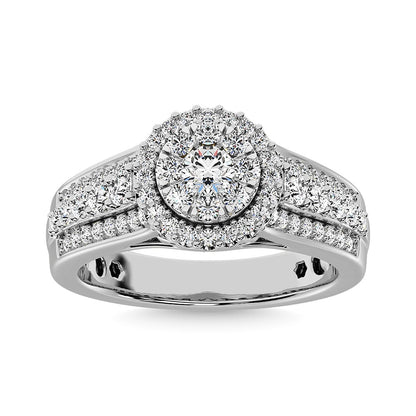 Diamond 1 Ct.Tw. Engagement Ring in 14K White Gold