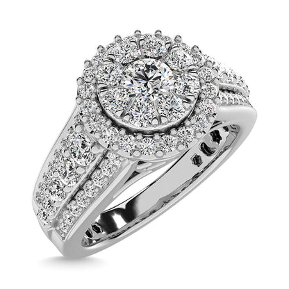 Diamond 1 Ct.Tw. Engagement Ring in 14K White Gold