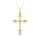 Diamond 1/10 Ct.Tw. Cross Pendant in 10K Yellow Gold