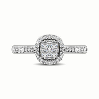 14K White Gold 1/3 Ct.Tw. Diamond Fashion Ring