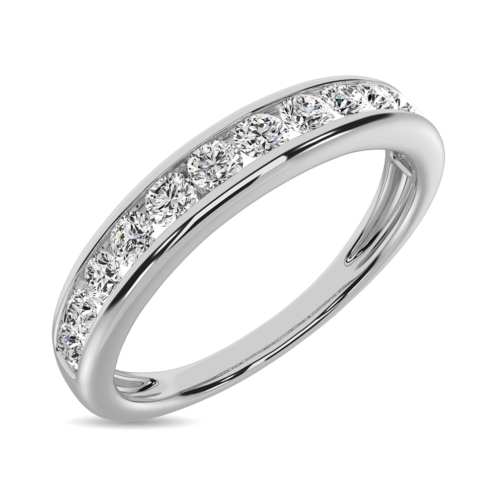 Channel Set Diamond 1/4 Ct.tw Anniversary Band