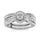 Diamond 1/2 Ct.Tw. Bridal Ring in 10K White Gold