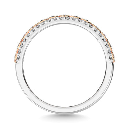 10K Two Tone Gold Square and Marquise Frame 2/5 Ct.Tw. Diamond Fashion Ring