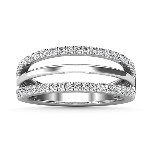 Diamond 1/2 Ct.Tw. Guard Ring in 14K White Gold