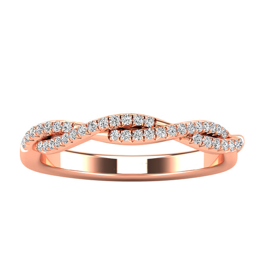 Diamond 1/5 Ct.Tw. Fashion Ring in 10K Rose Gold