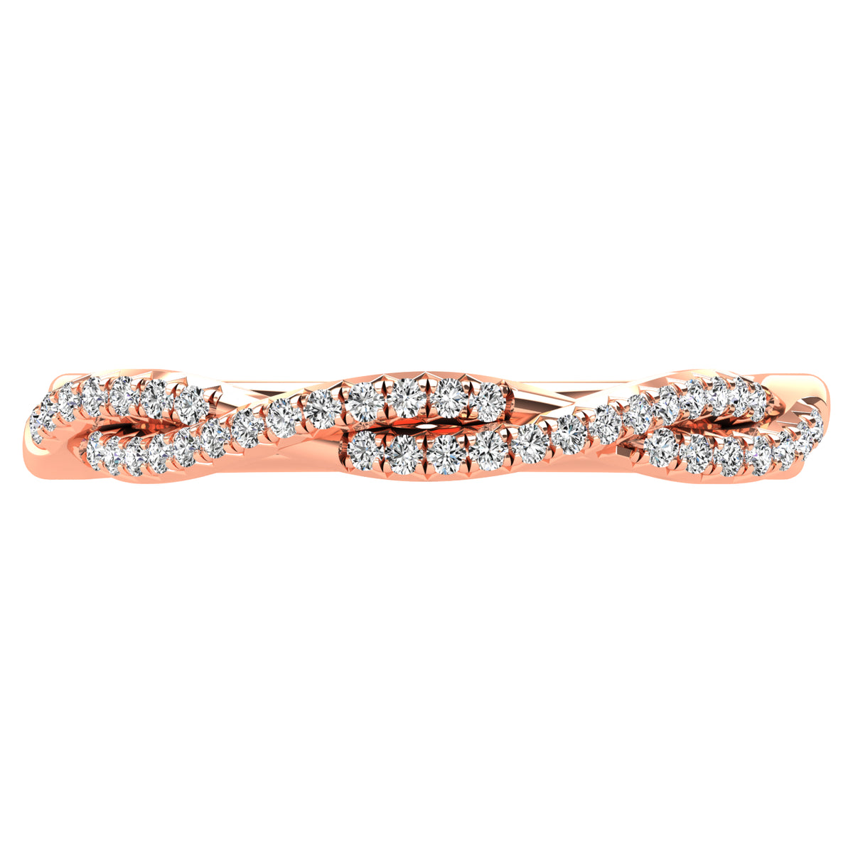 Diamond 1/5 Ct.Tw. Fashion Ring in 10K Rose Gold