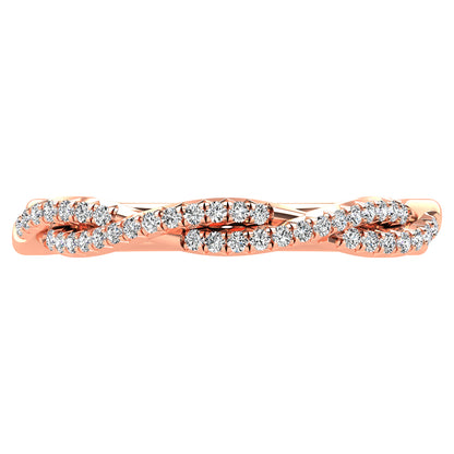 Diamond 1/5 Ct.Tw. Fashion Ring in 10K Rose Gold