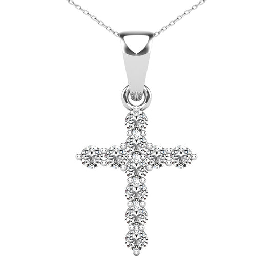 Diamond 1/6 Ct.Tw Cross Pendant