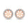 14K Rose Gold Diamond 1/3 Ct.Tw. Earrings Jacket