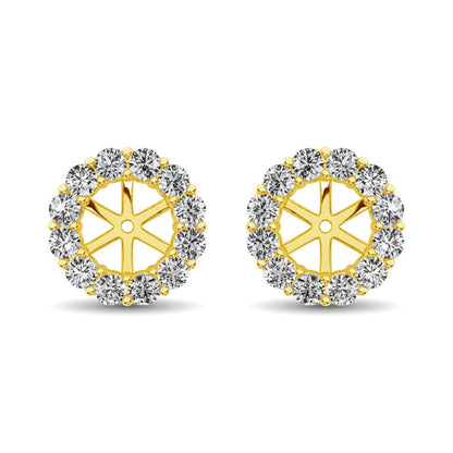 14K Yellow Gold Diamond 1/3 Ct.Tw. Earrings Jacket