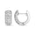 Diamond 3/4 Ct.Tw. Hoop Earrings in 14K White Gold