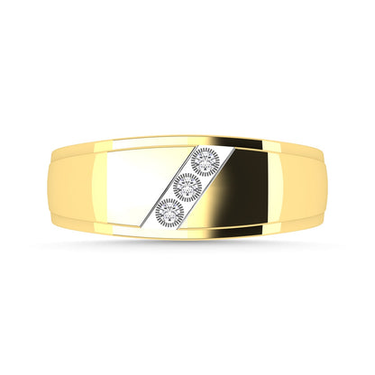 Diamond 1/50 Ct.Tw. Men?s Fashion Ring in 10K Yellow Gold