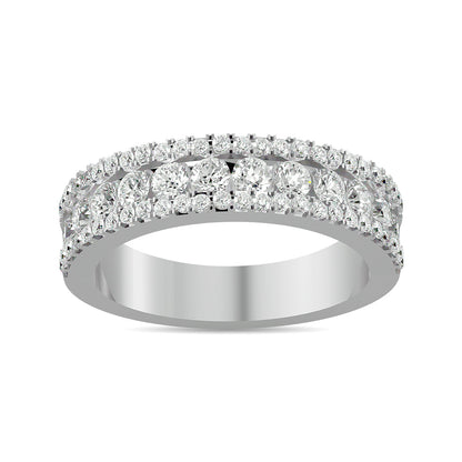 Diamond 1 Ct.tw Machine Band in 14K White Gold