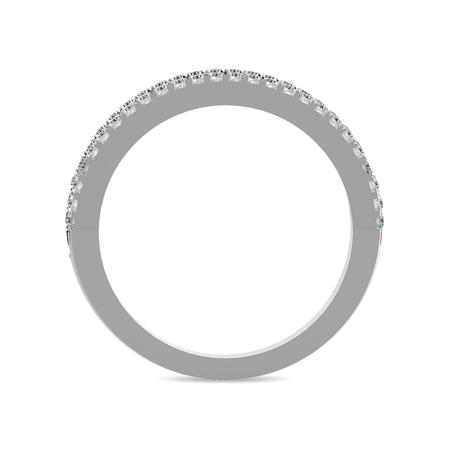 Diamond 1 Ct.tw Machine Band in 14K White Gold