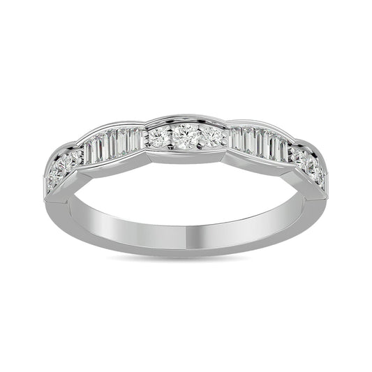 Diamond 1/3 Ct.tw Stack Band in 14K White Gold