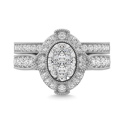 Diamond 1 1/5 Ct.Tw. Bridal Ring in 14K White Gold