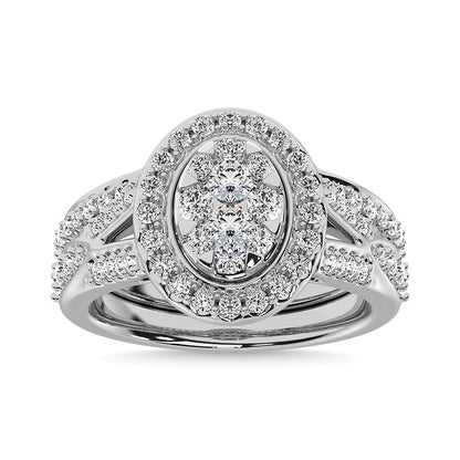 Diamond 1 1/5 Ct.Tw. Bridal Ring in 14K White Gold