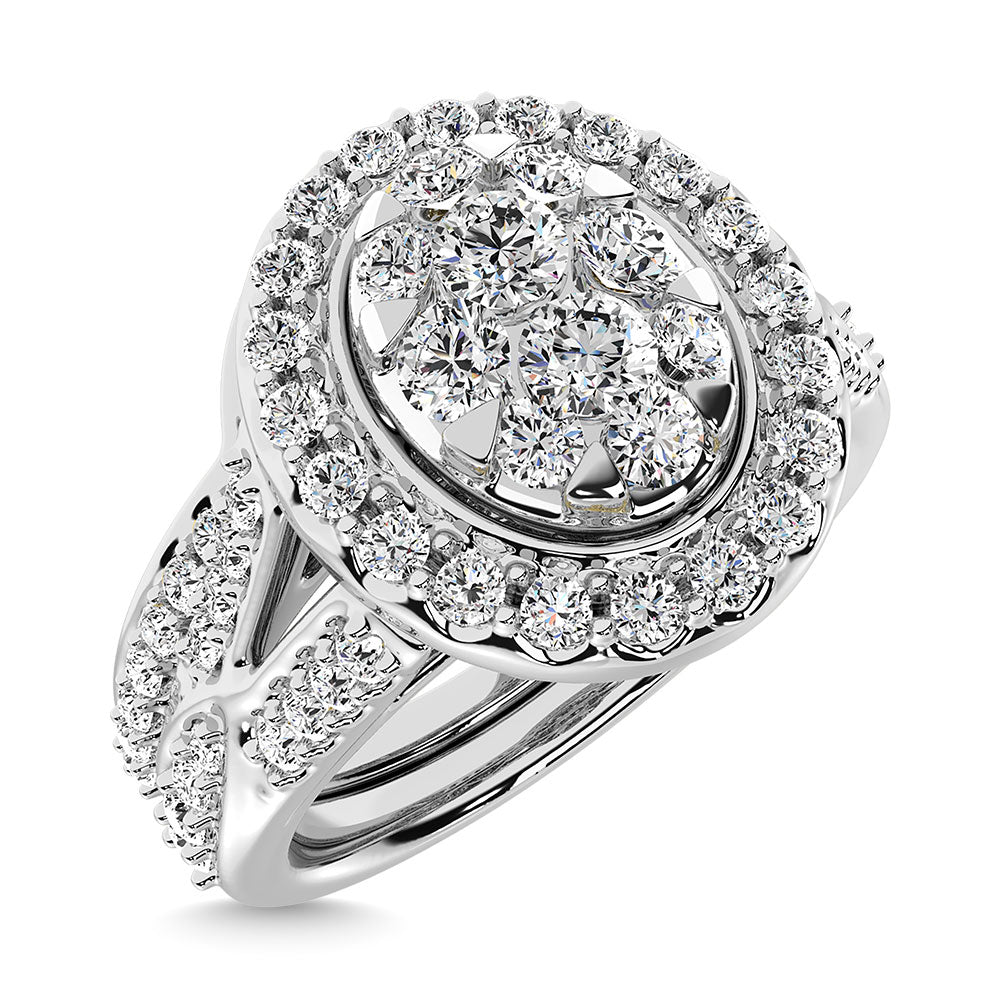 Diamond 1 1/5 Ct.Tw. Bridal Ring in 14K White Gold