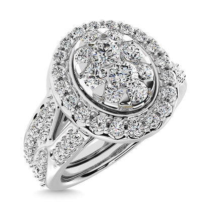 Diamond 1 1/5 Ct.Tw. Bridal Ring in 14K White Gold