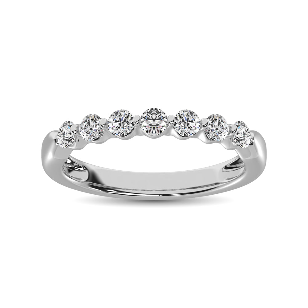 10K White Gold Diamond 1/2 Ct.Tw. Ladies Band