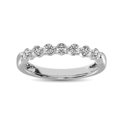 10K White Gold Diamond 1/2 Ct.Tw. Ladies Band