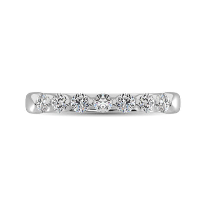 10K White Gold Diamond 1/2 Ct.Tw. Ladies Band