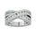 Diamond 1 Ct.tw Crossover Fashion Ring in 14K White Gold