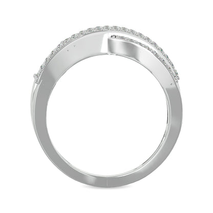 Diamond 1 Ct.tw Crossover Fashion Ring in 14K White Gold