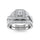 Diamond 1 Ct.Tw. Bridal Ring in 14K White Gold