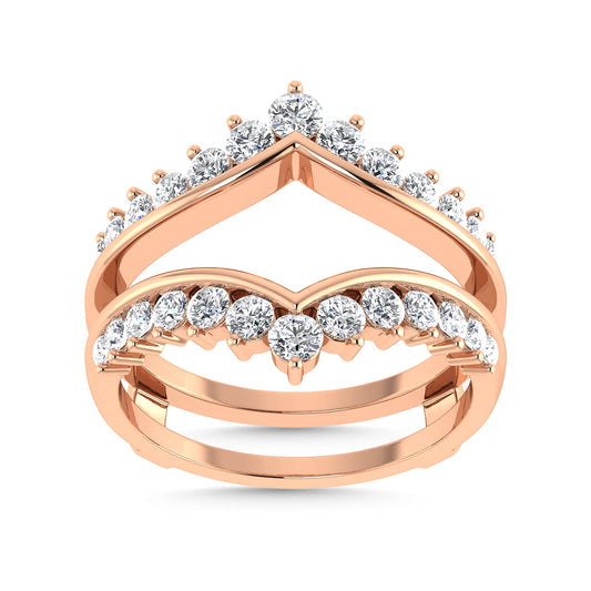 Diamond 1 Ct.Tw. Guard Ring in 14K Rose Gold